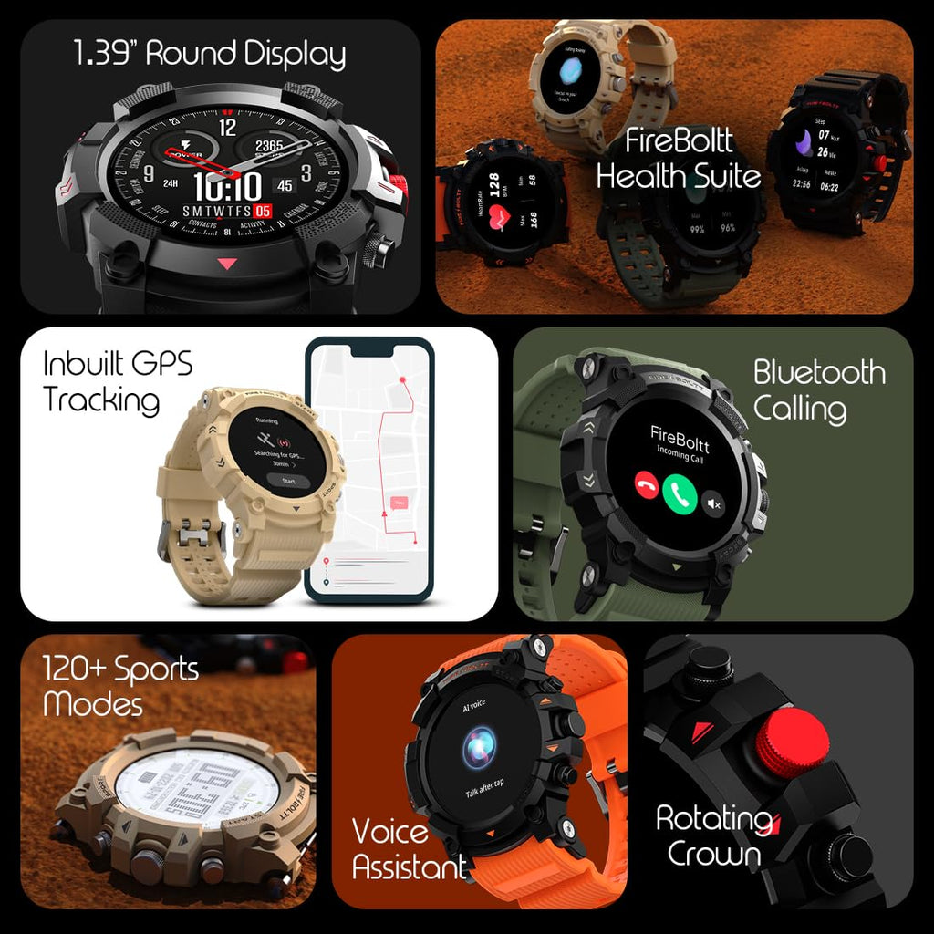 Fire-Boltt Expedition Smartwatch 1.39" Full Touch