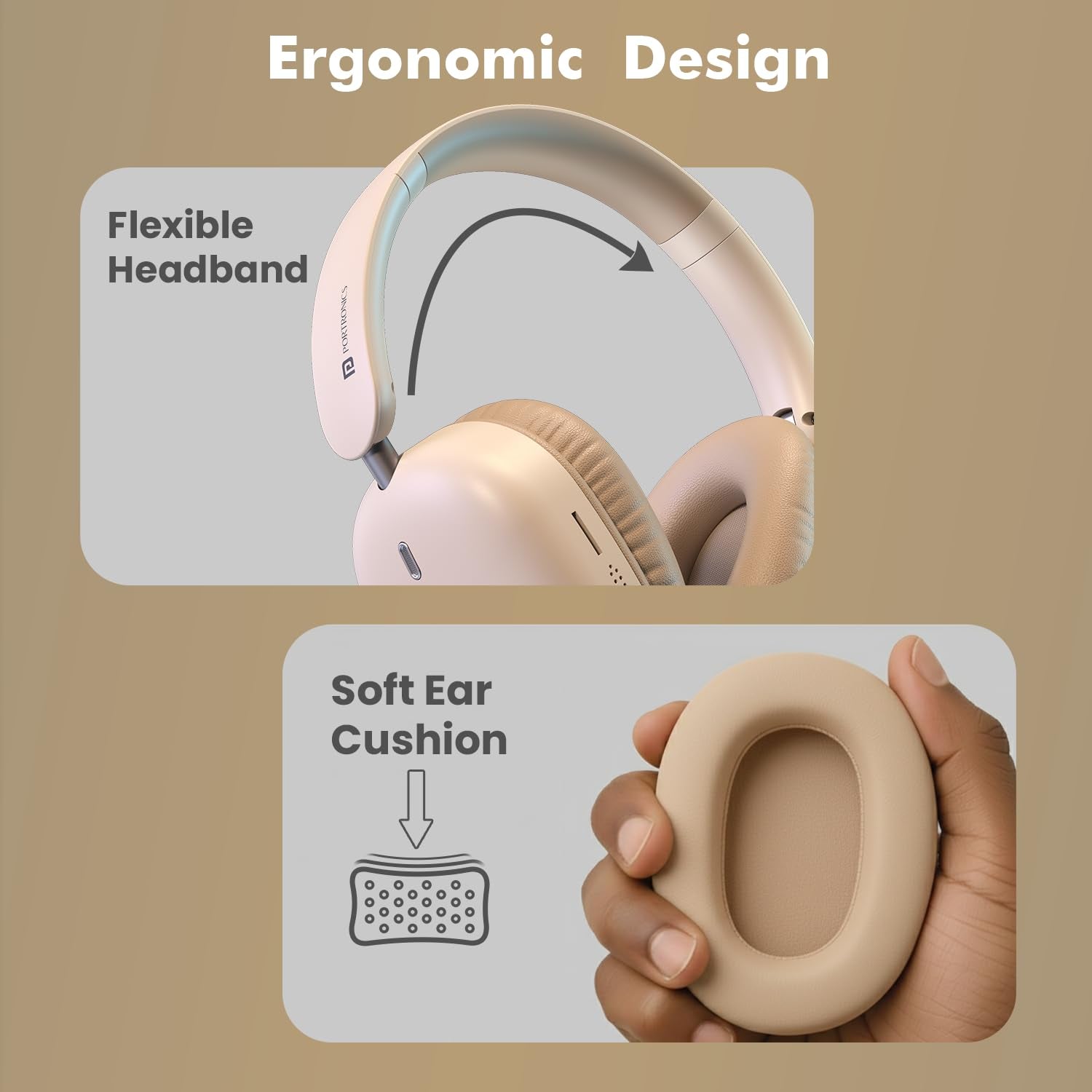 Portronics Muffs M6 Over Ear Wireless Bluetooth