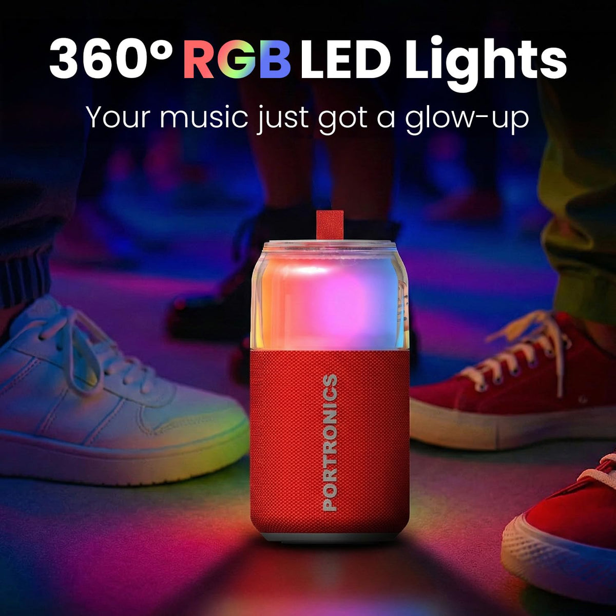 Portronics 10W Talk Six Can-Shaped Portable Bluetooth Speaker
