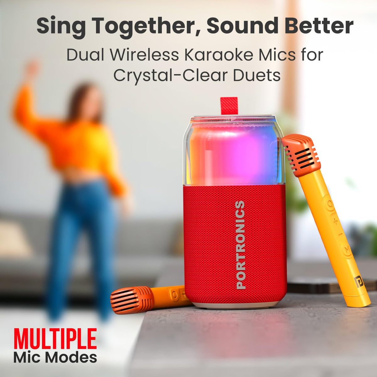 Portronics 10W Talk Six Can-Shaped Portable Bluetooth Speaker