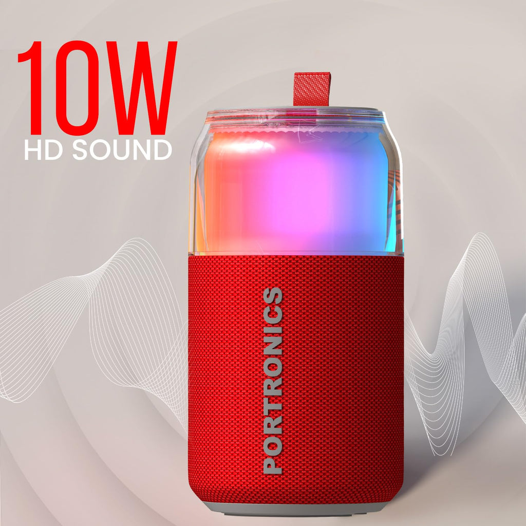 Portronics 10W Talk Six Can-Shaped Portable Bluetooth Speaker