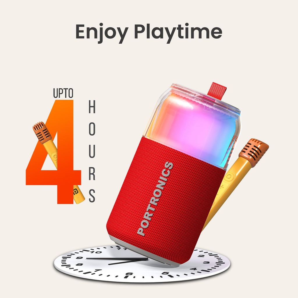 Portronics 10W Talk Six Can-Shaped Portable Bluetooth Speaker