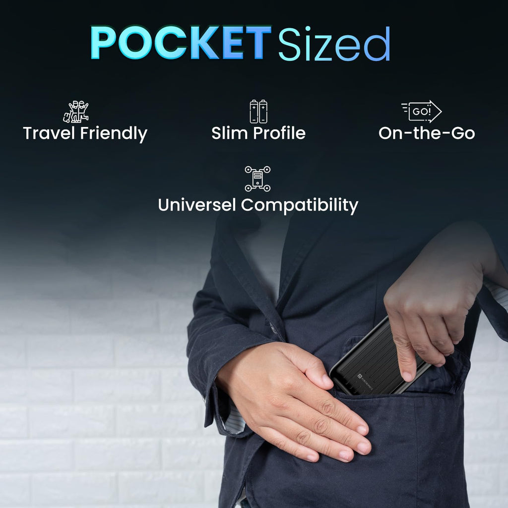 Portronics Zapcell 10k 10000mAh 22.5W Pocket Size