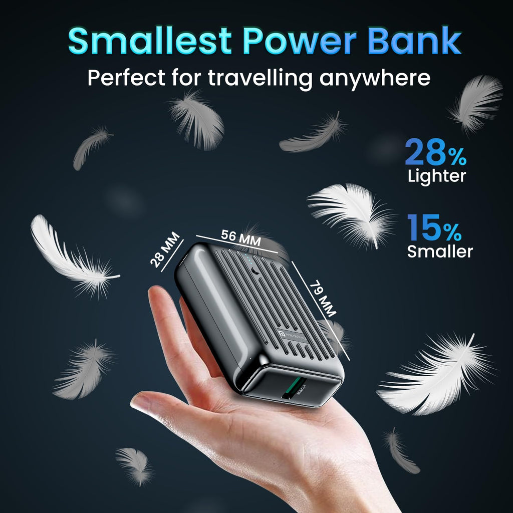 Portronics Zapcell 10k 10000mAh 22.5W Pocket Size