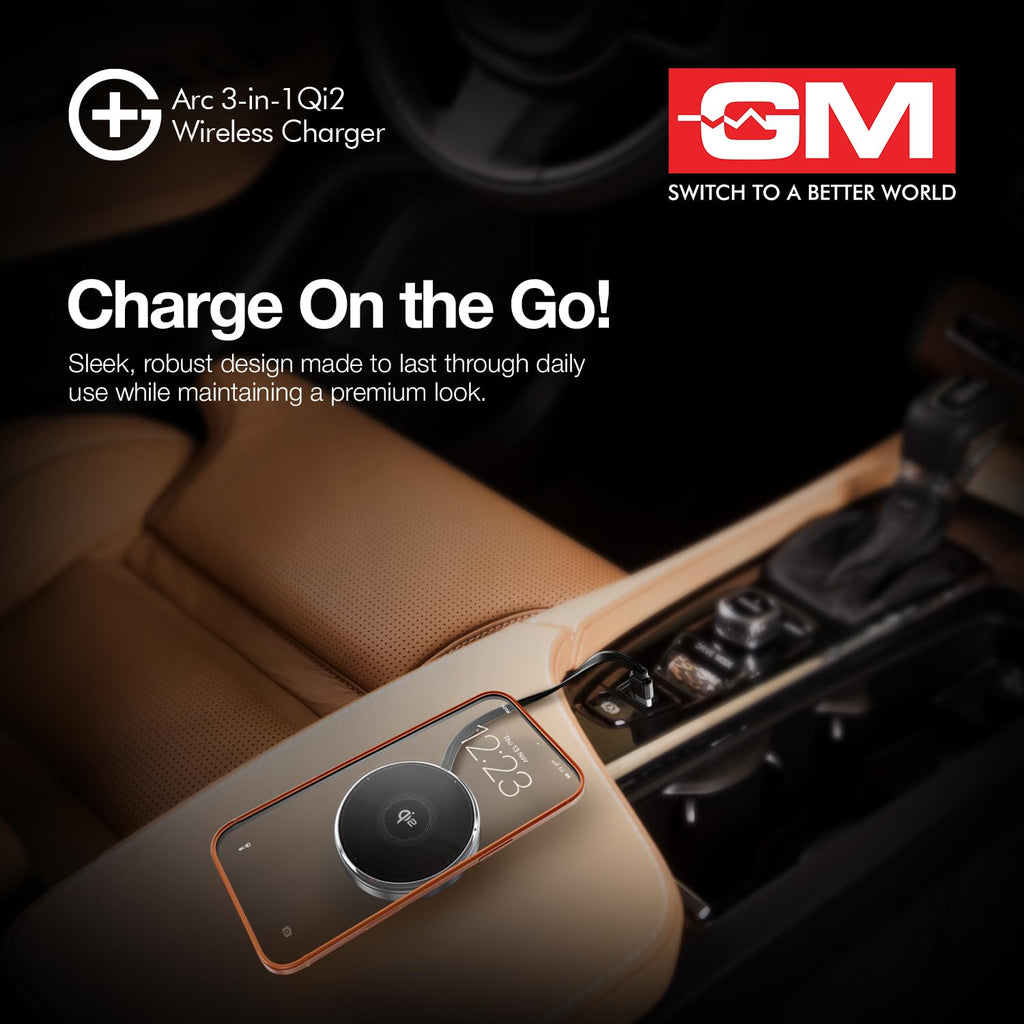 GM G+ Arc Wireless Charger | 15W Fast Charging