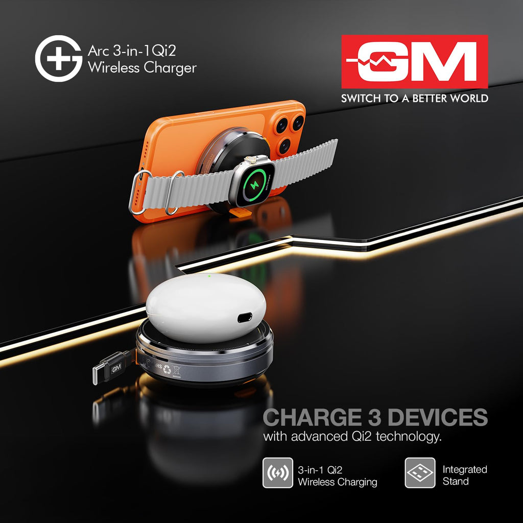 GM G+ Arc Wireless Charger | 15W Fast Charging