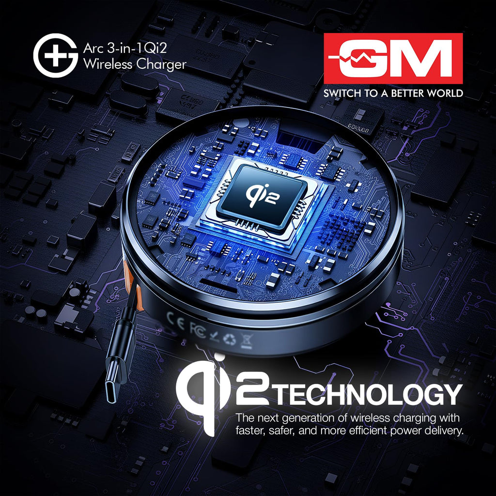 GM G+ Arc Wireless Charger | 15W Fast Charging