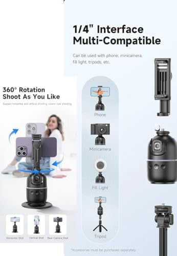 P03 Smart Auto Face Tracking Tripod with AI 360° Rapid Tracking