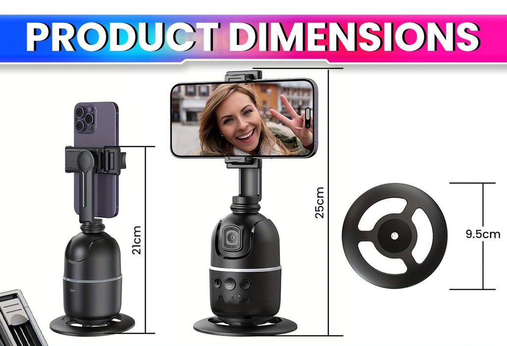 P03 Smart Auto Face Tracking Tripod with AI 360° Rapid Tracking