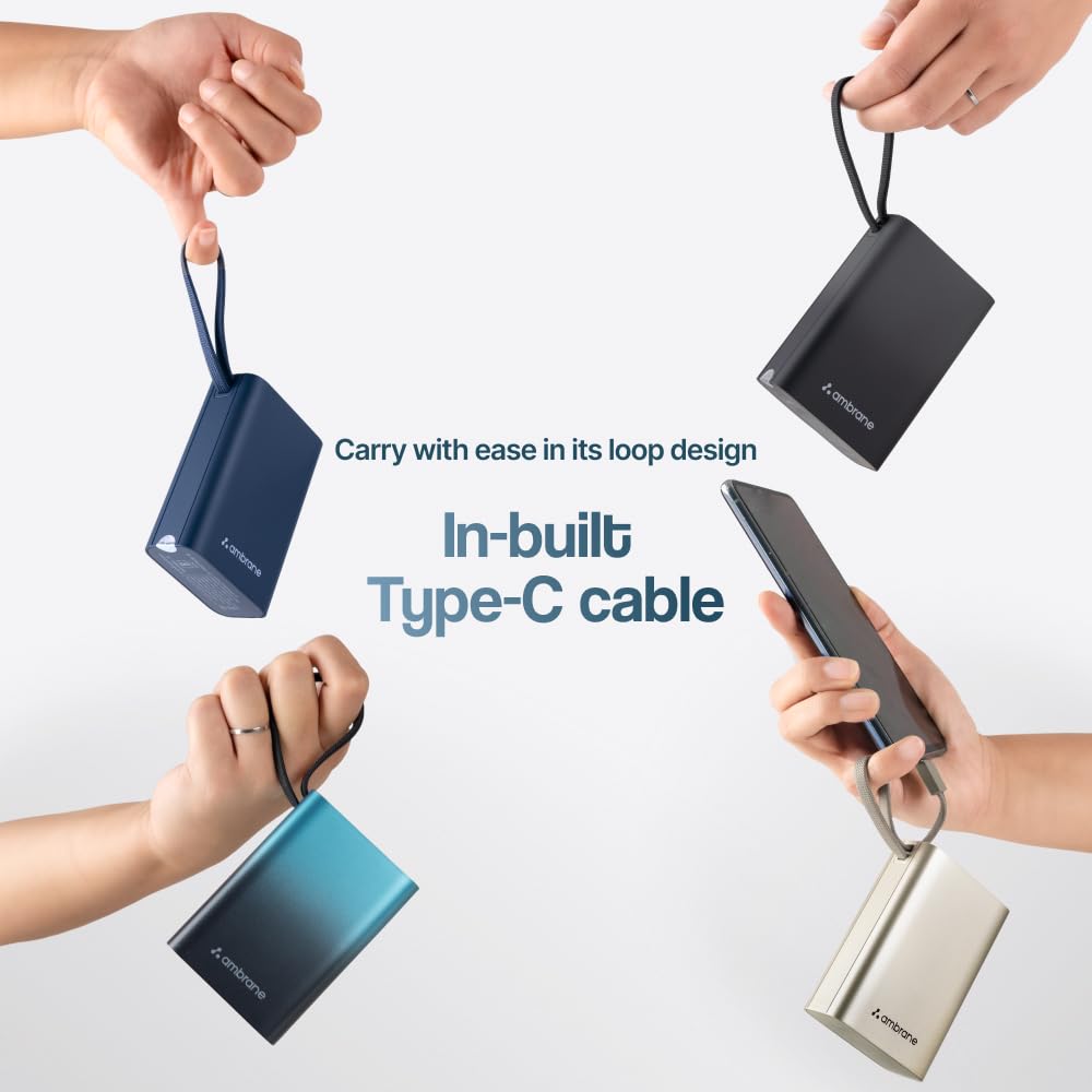 Ambrane 20000mAh Small Pocket Size Powerbank