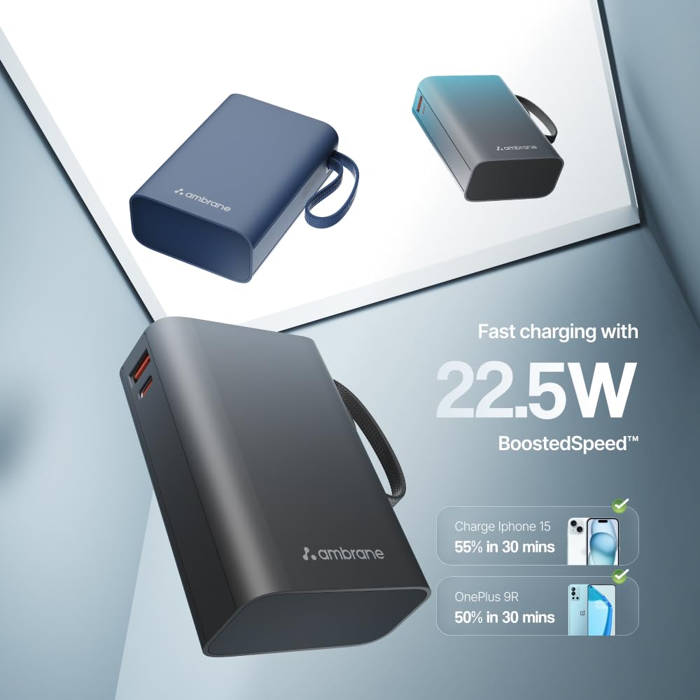 Ambrane 20000mAh Small Pocket Size Powerbank