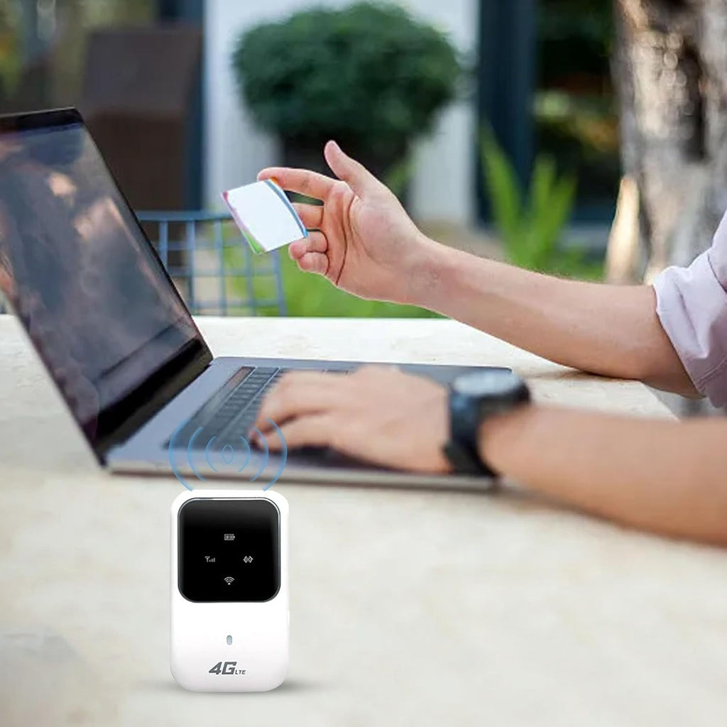 Portable WiFi Router, 4G/LTE, 150 Mbps, 2400 mAh Battery