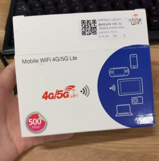 Portable WiFi Router, 4G/LTE, 150 Mbps, 2400 mAh Battery