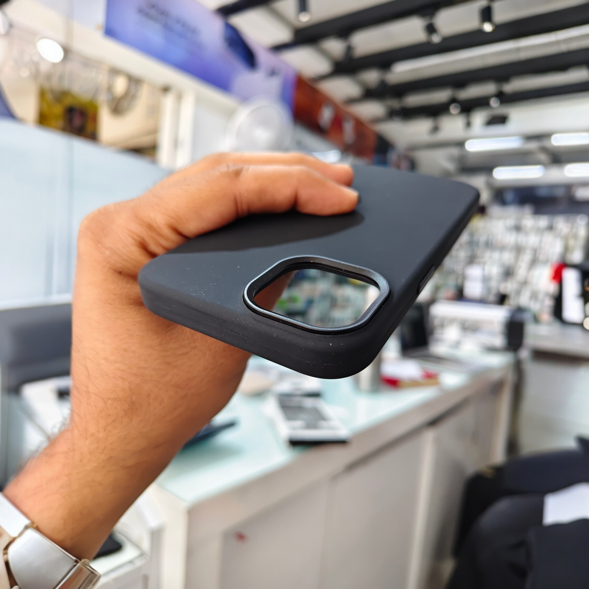 Luxury Matte Silicon Case With Metal Camera Ring Protection Tpu