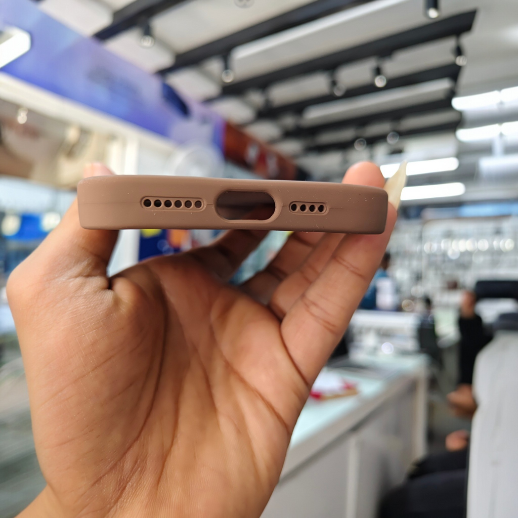 Luxury Matte Silicon Case With Metal Camera Ring Protection Tpu