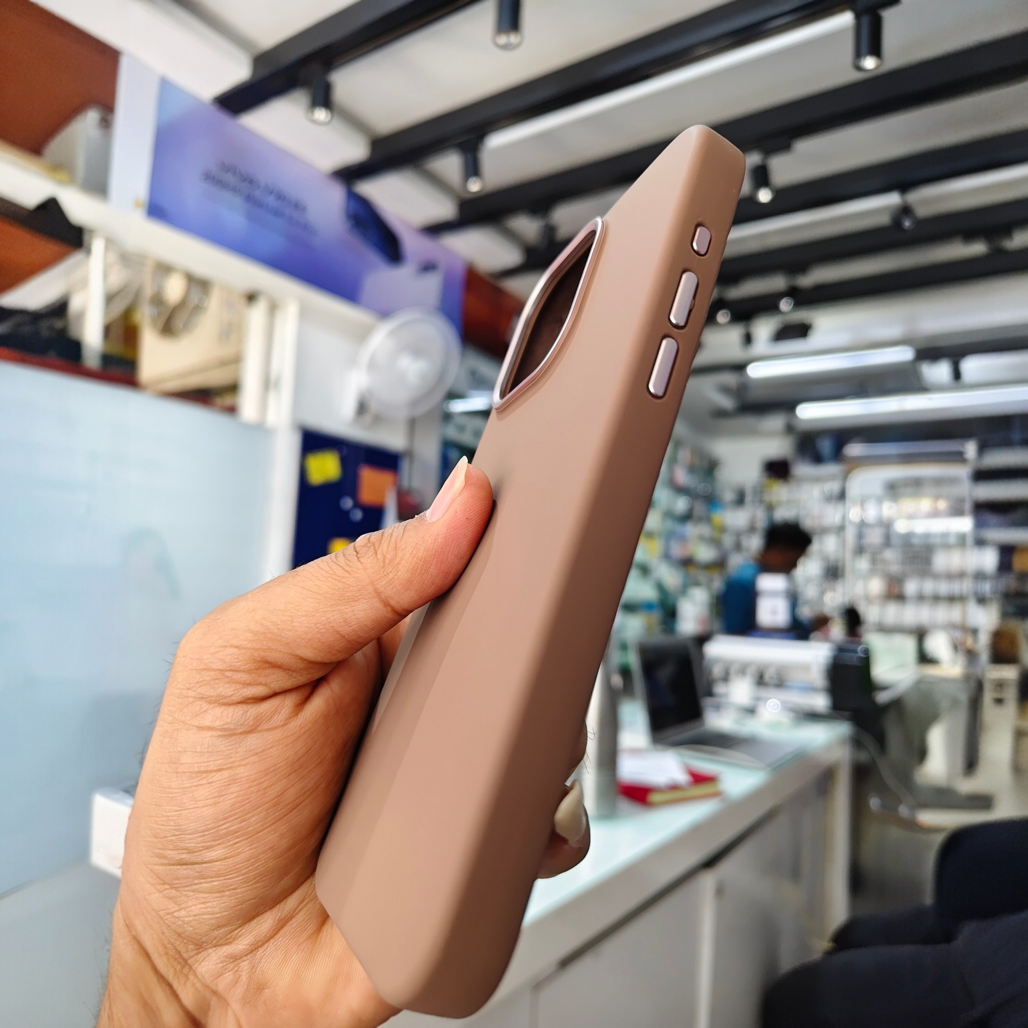 Luxury Matte Silicon Case With Metal Camera Ring Protection Tpu