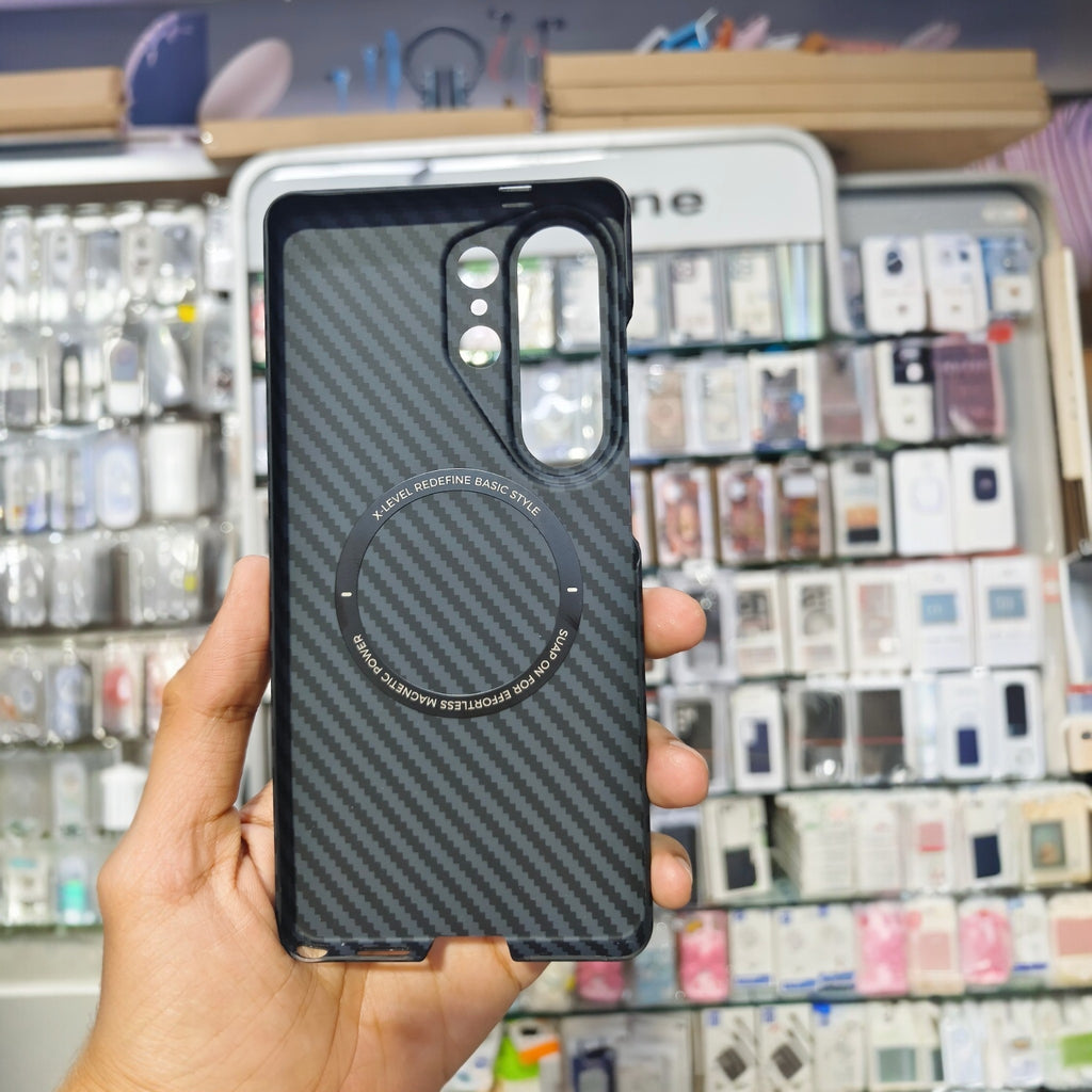 X-Level Ultra Slim Carbon Fiber Magnetic Case