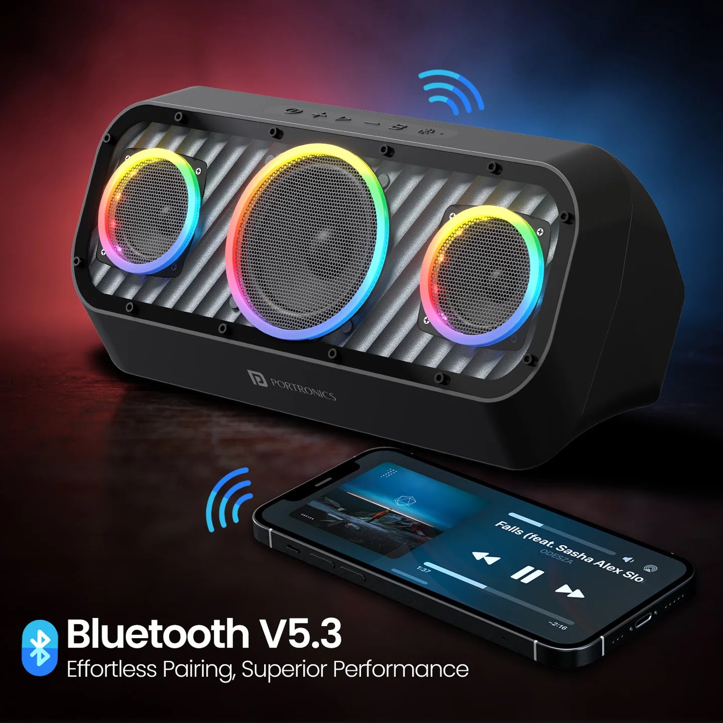 Portronics Microblast 60W HD Sound Portable Party Speaker With Bass Boost Technology