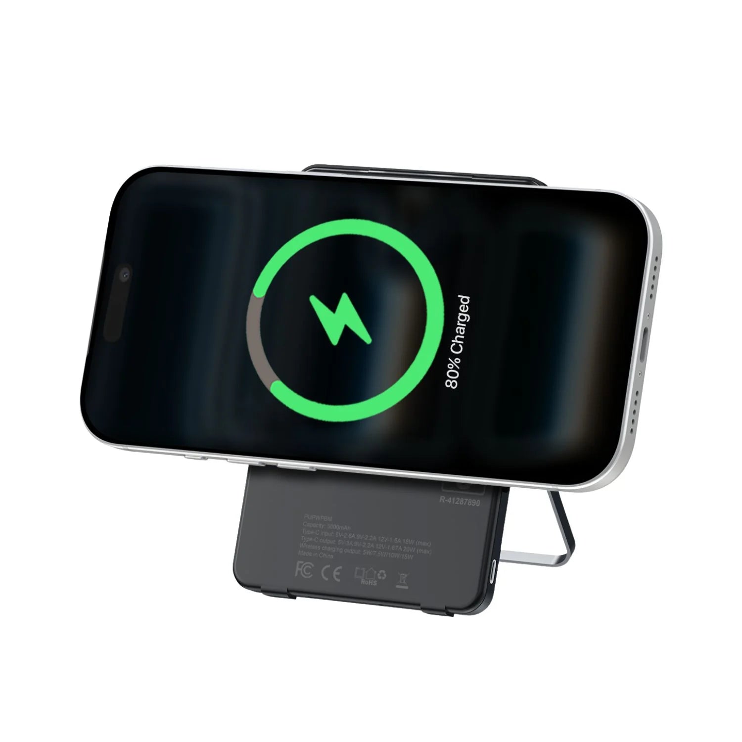 POWERUP Power Slim 5000mAh MagSafe Wireless Power Bank with Stand