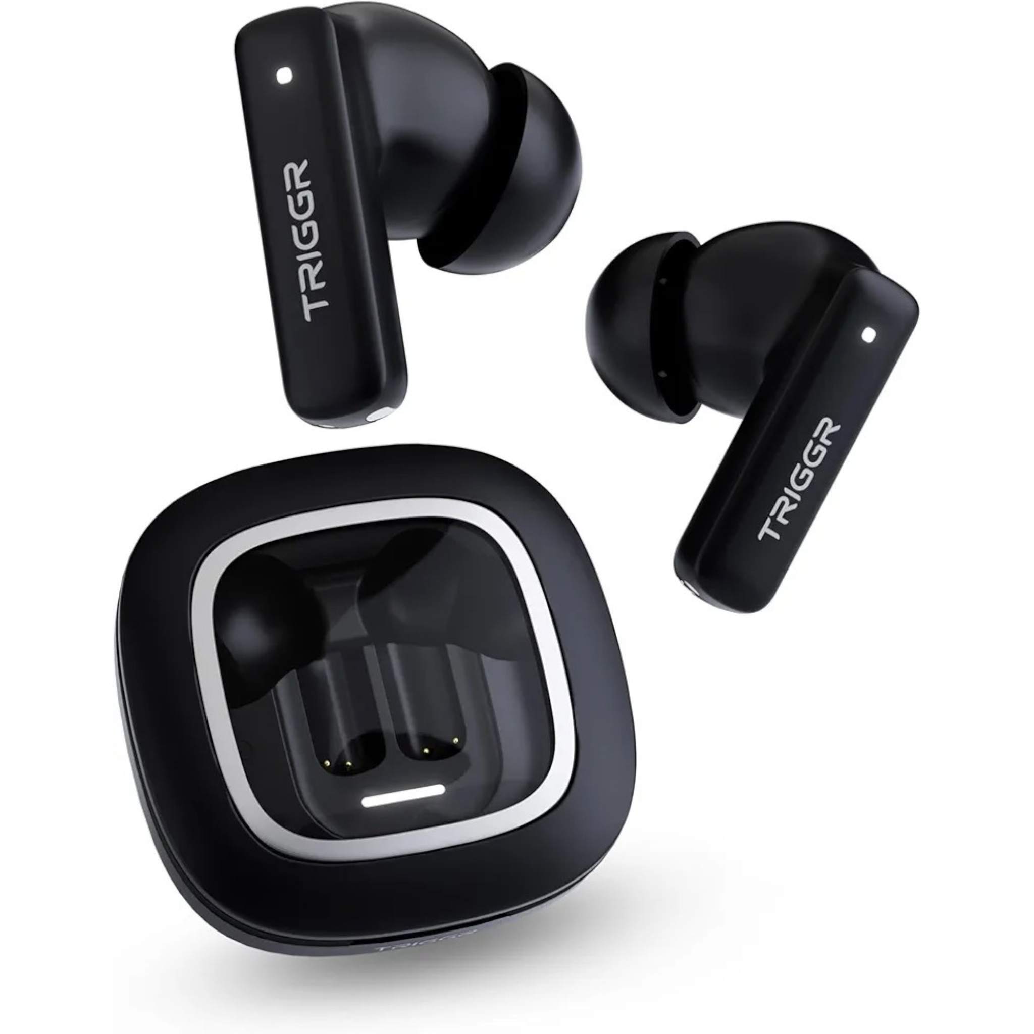TRIGGR Apex S1 Dual Pairing TWS Earbuds with 100H Battery, Quad Mic ENC, Bluetooth 5.3 & Fast Charging