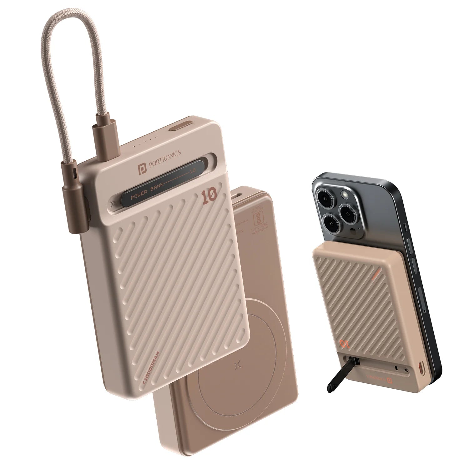 Portronics Chyro 10000mAh 15W Magnetic Wireless Fast Charging