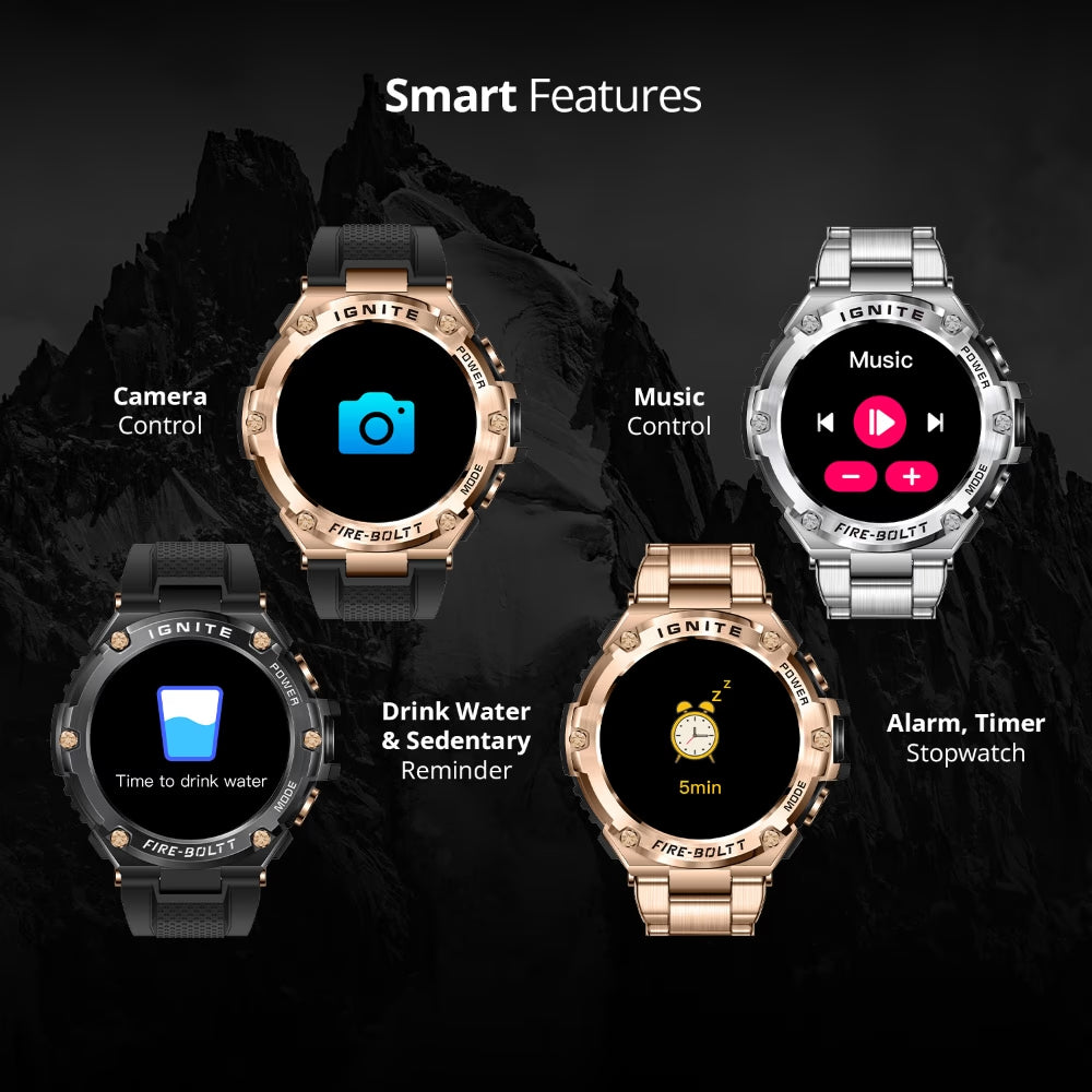 Fire-Boltt ASSAULT Smart Watch, 3.81 cm (1.5 inch) BT Calling, Round Touch Display