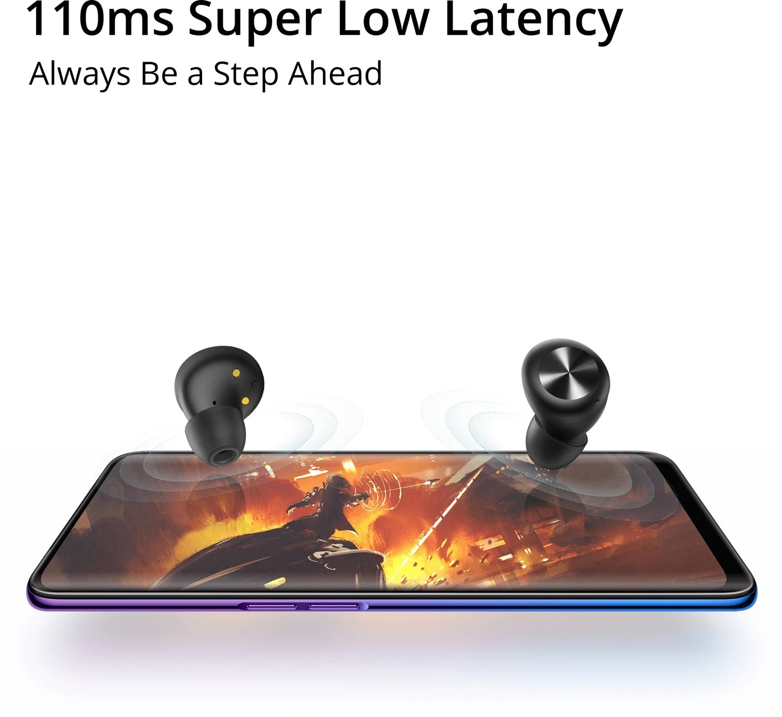 DIZO GoPods D with Enviornment Noise Cancellation black