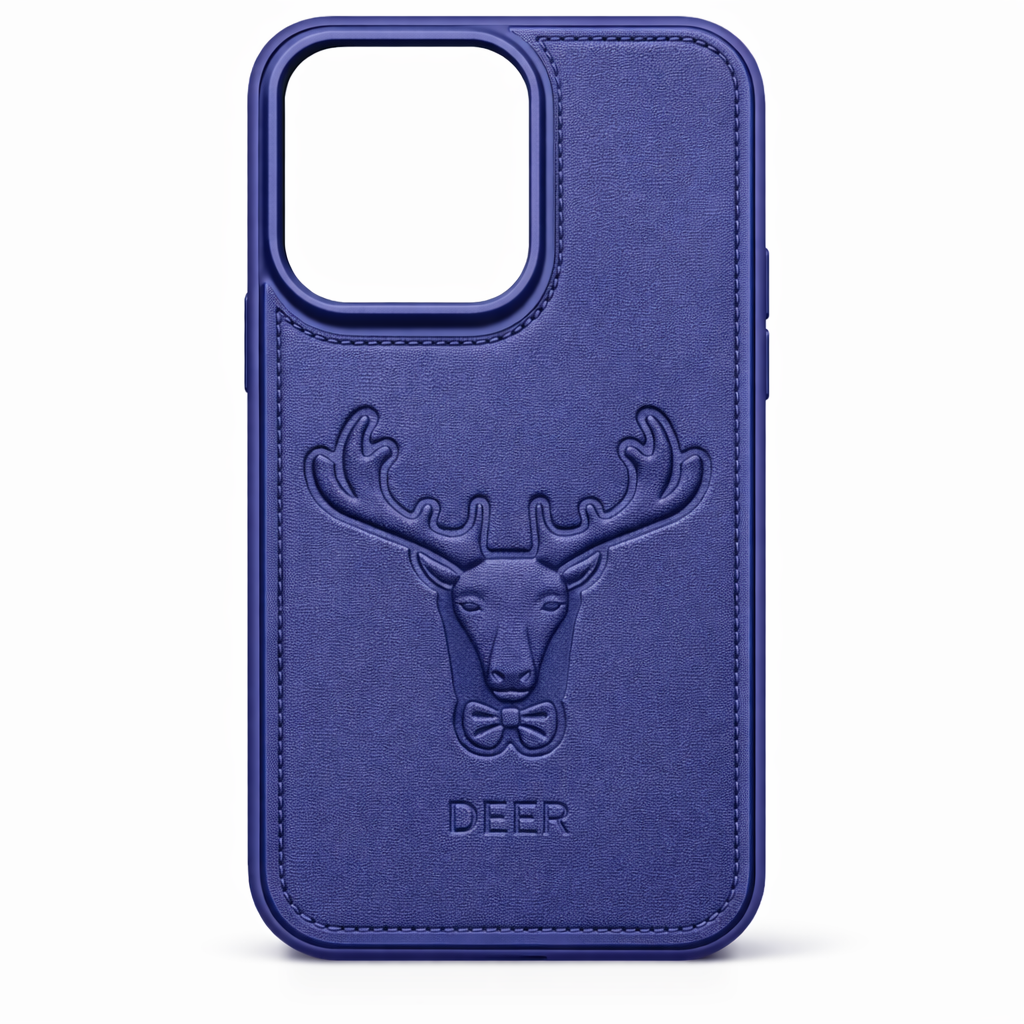 Deer Designer Leather Finish Mobile Cover