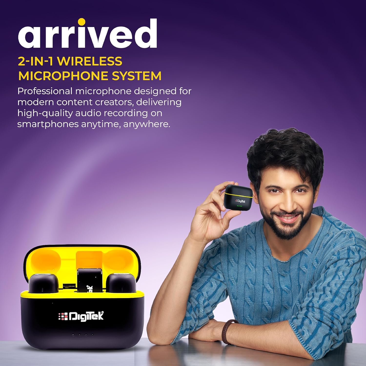 Digitek DWM 103 Mini 2-in-1 Wireless Microphone