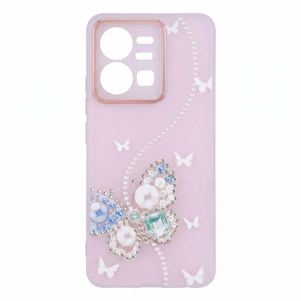 Butterfly Diamond Case Cover (Vivo)