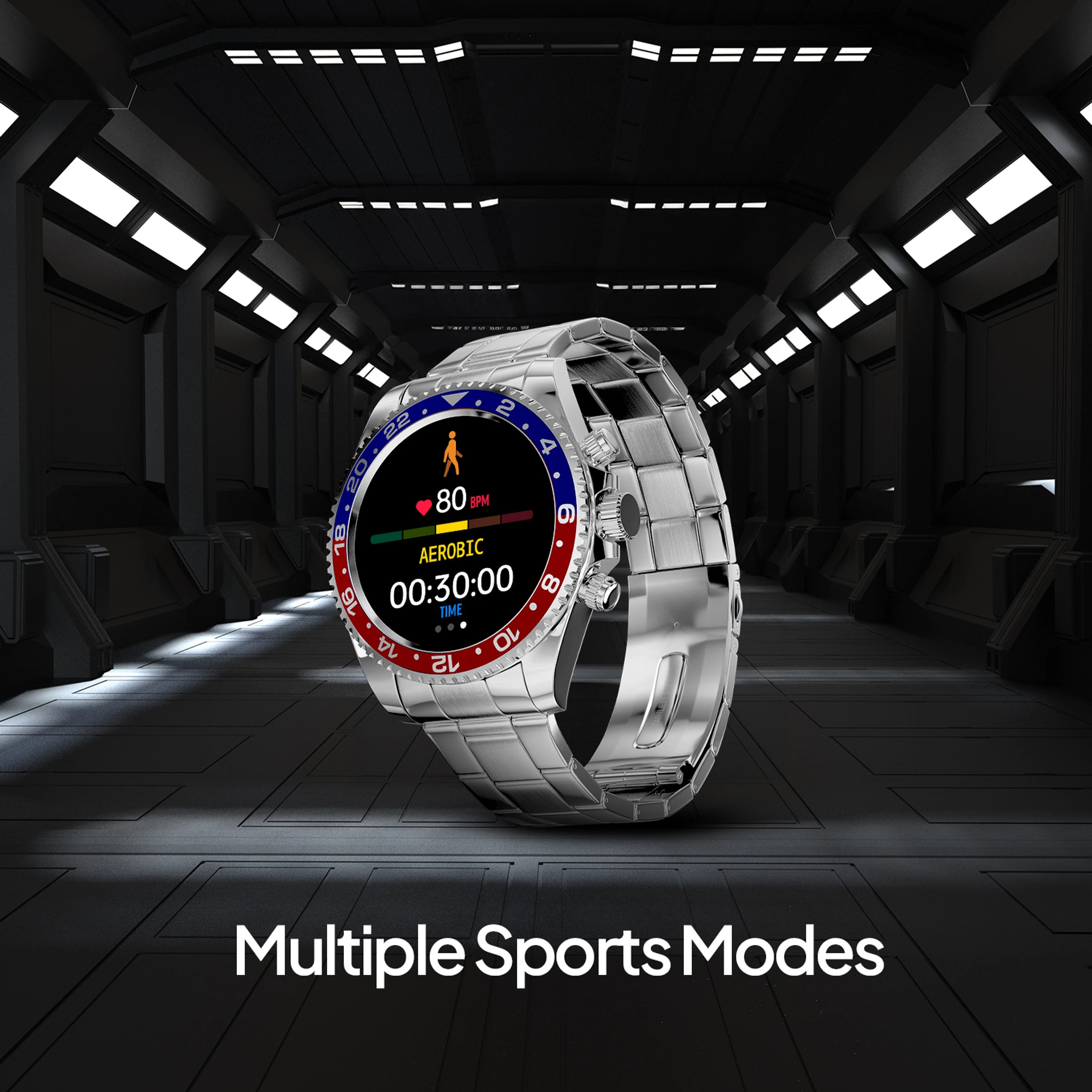 Fire-Boltt Avalanche 1.28 Inch HD Display Blue Red Smart Watch