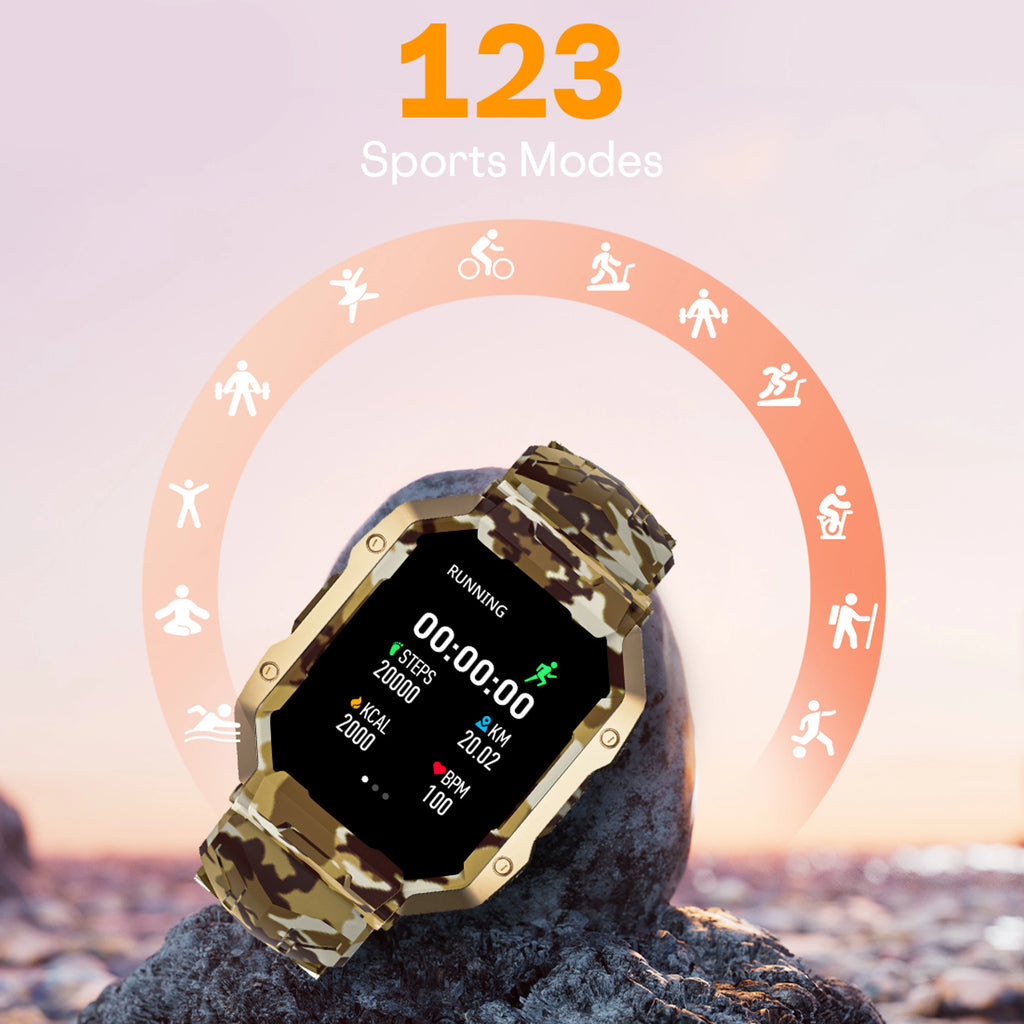 Fire-Boltt Cobra 45.2mm (1.78) AMOLED Army Grade Build