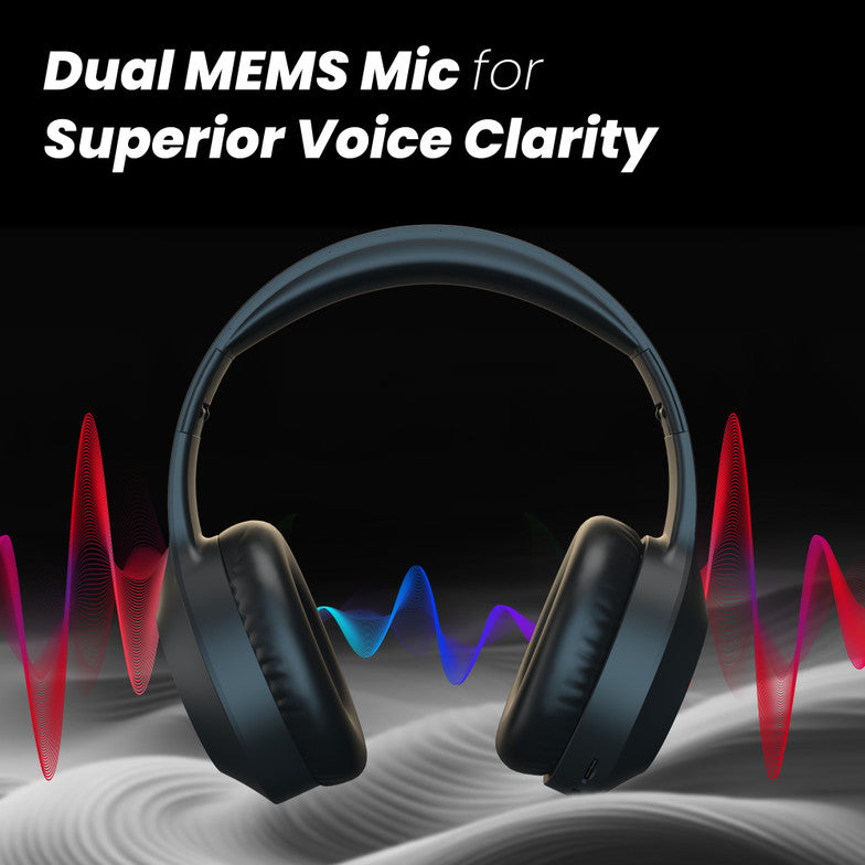 truke Newly Launched BTG 500 Over The Ear Gaming Headphone with 40mm Drivers, 10H of Playtime(Metal Black)
