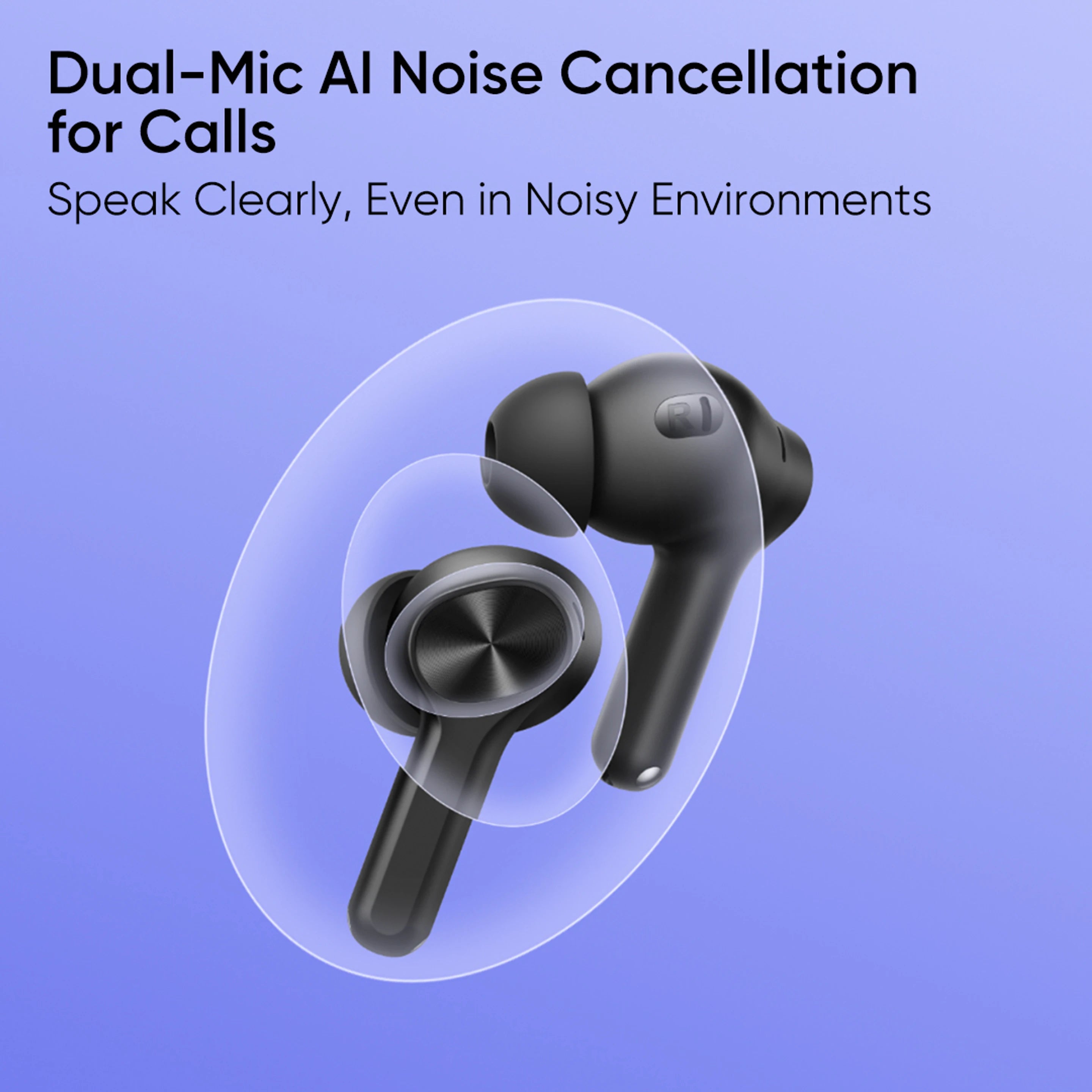realme Buds T200 Lite Bluetooth in Ear Earbuds,4 Mic, AI ENC for Calls