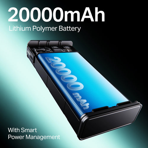 boAt 20000 mAh 22.5W Fast Charging Power Bank (Steel Blue)