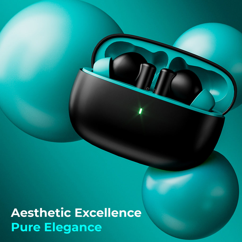 Triggr Ultrabuds N1 Neo ENC Wireless Earbuds | 40H Playback | 13mm Bass Drivers | Fast Charging | Bluetooth 5.3 Black