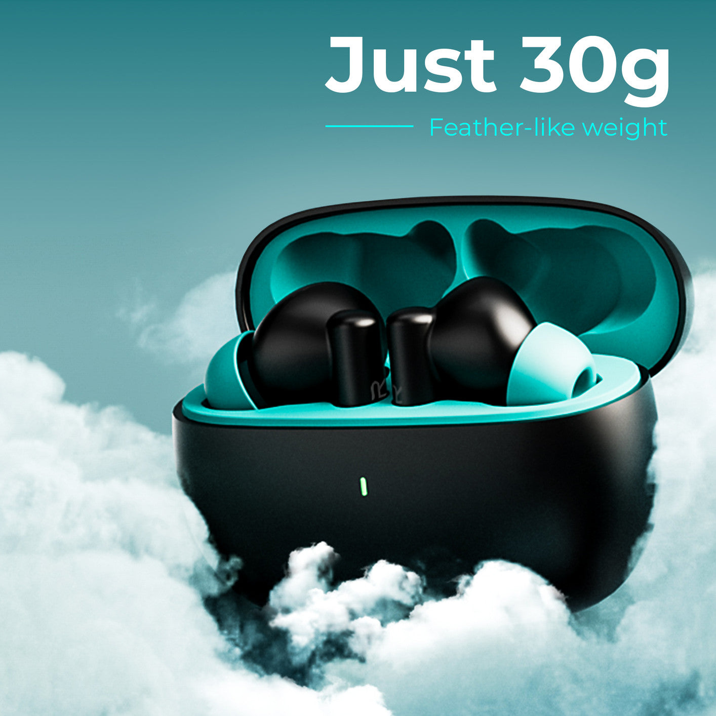 Triggr Ultrabuds N1 Neo ENC Wireless Earbuds | 40H Playback | 13mm Bass Drivers | Fast Charging | Bluetooth 5.3 Black