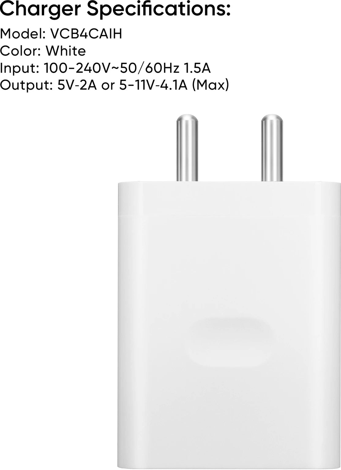 Original 45W SUPERVOOC Charger with Type-C Cable