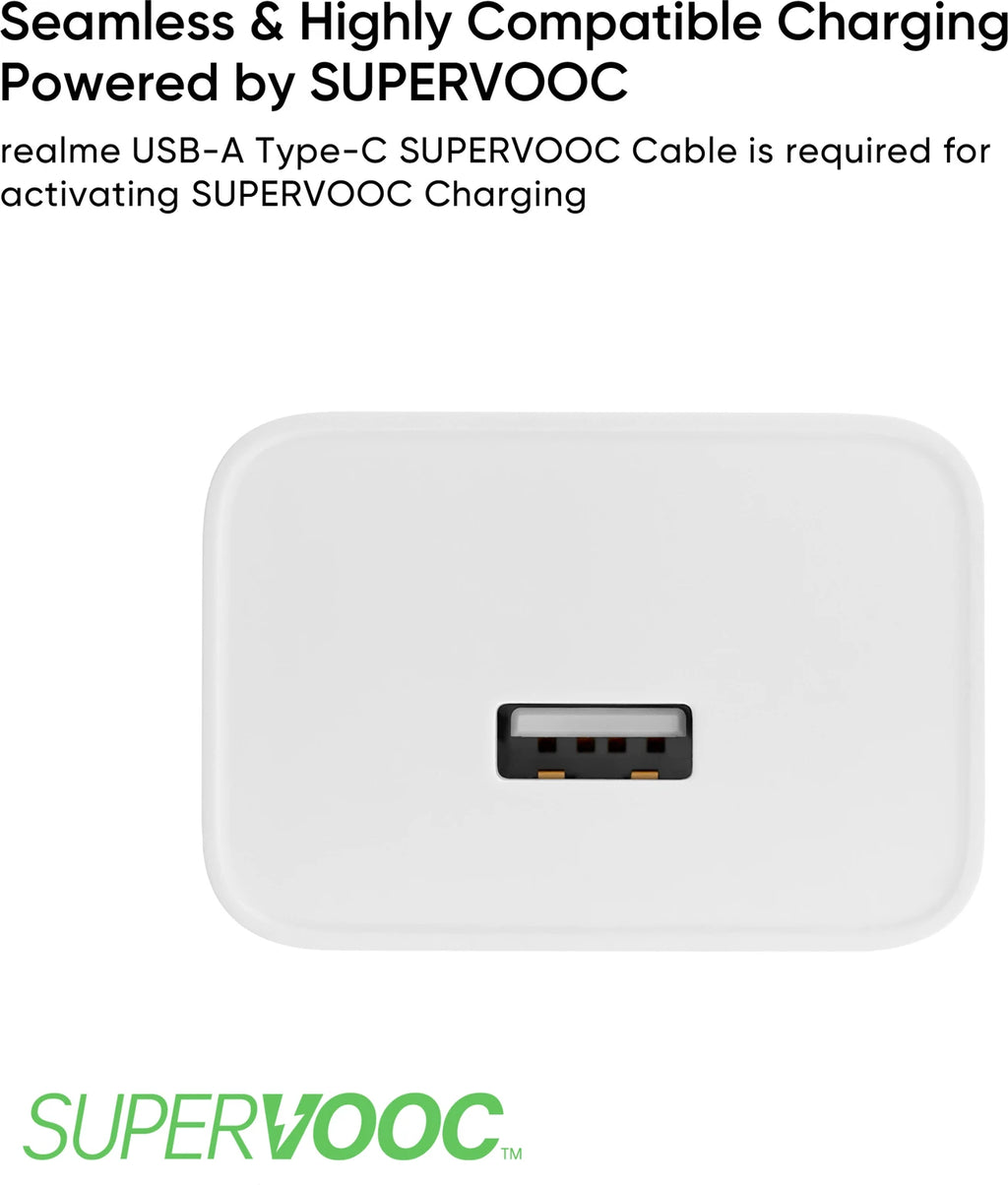 Original 45W SUPERVOOC Charger with Type-C Cable
