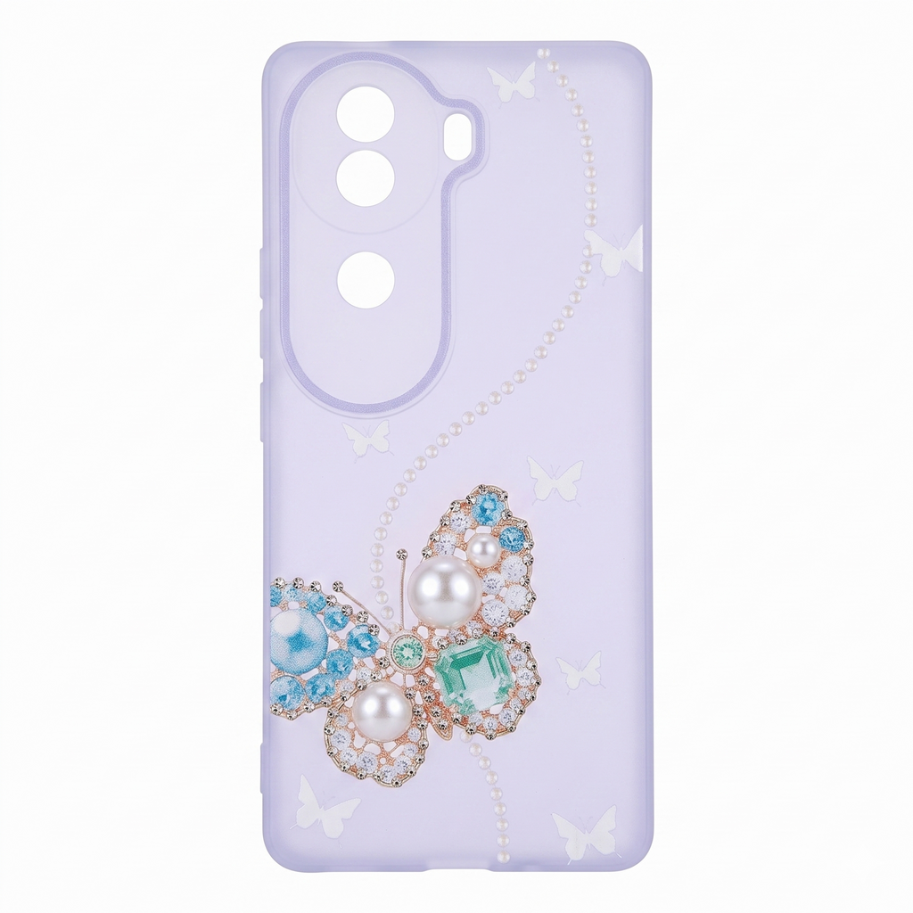 Butterfly Diamond Case Cover (Vivo)