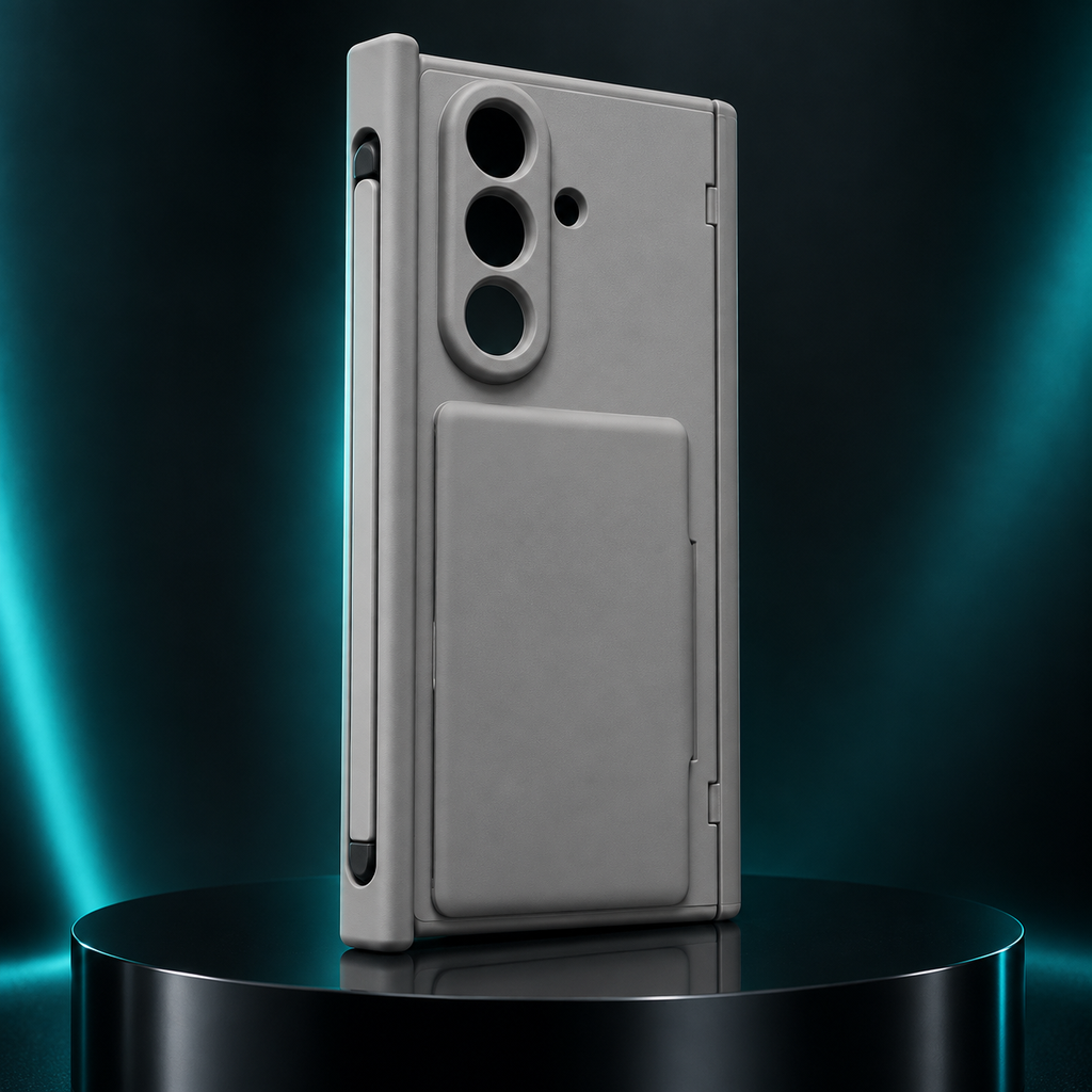 Samsung Galaxy Z Fold8 Ultra Full-Cover Case with Crystal Front & Card Holder
