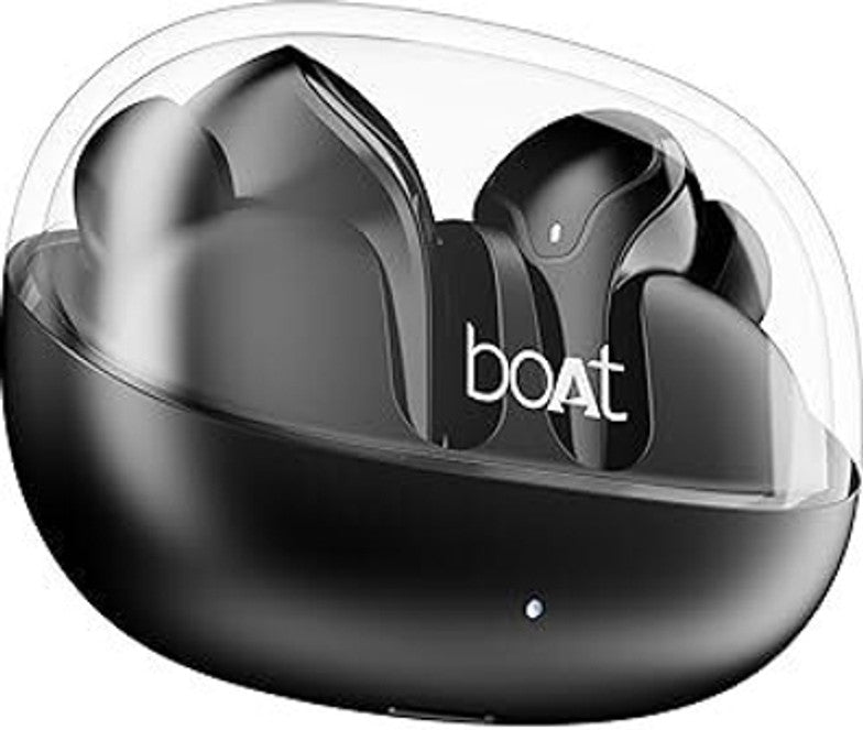 boAt Airdopes 311 Pro w/ 50 HRS Playback, ASAP Charge & Dual Mics ENx Technology Bluetooth Headset (Active Black, True Wireless)
