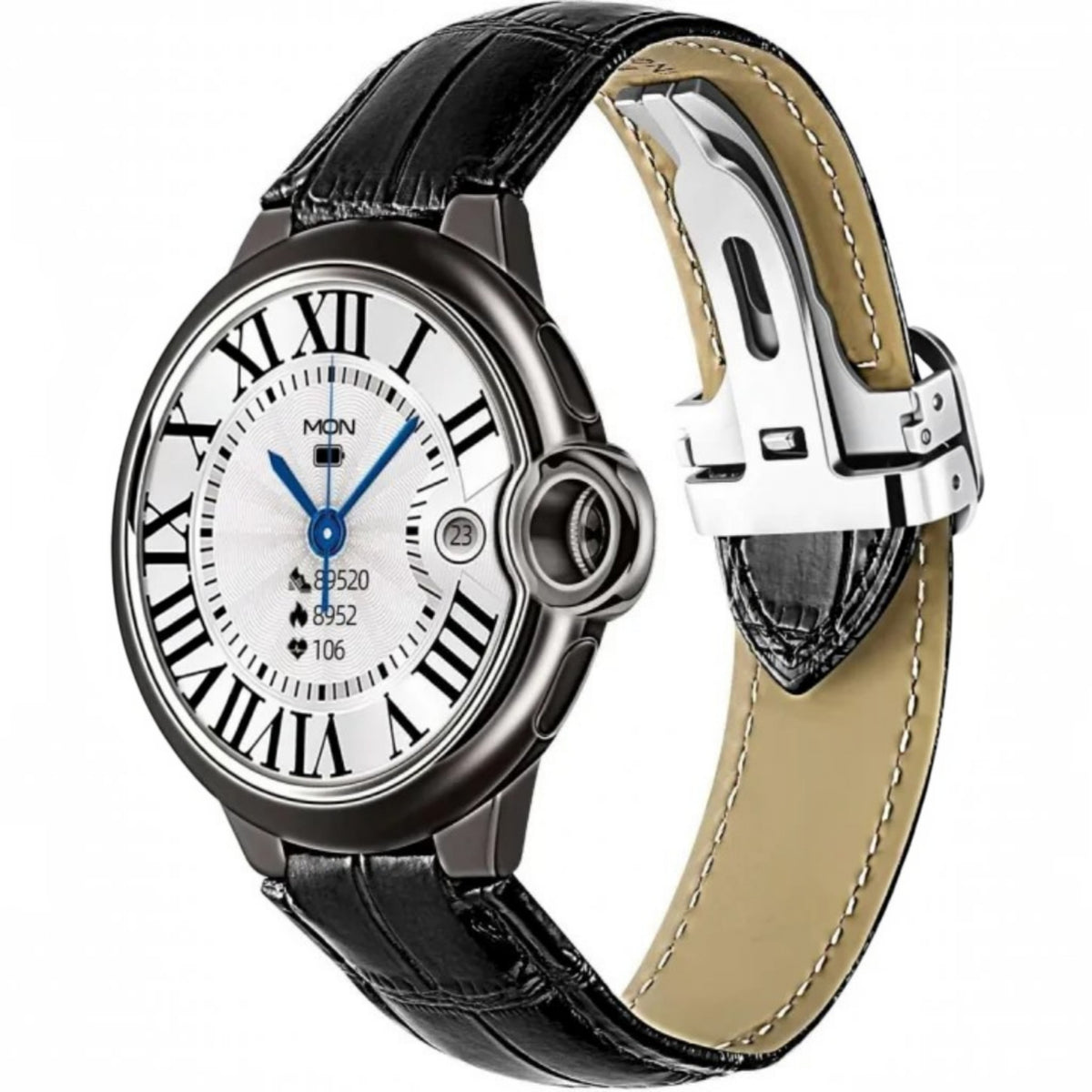 Fire-Boltt Topaz 3.30 cm (1.3 Inch) Round Luxury Smartwatch with Bluetooth Calling, Voice Assistant, Multiple Sports Modes, 360 Health Tracking