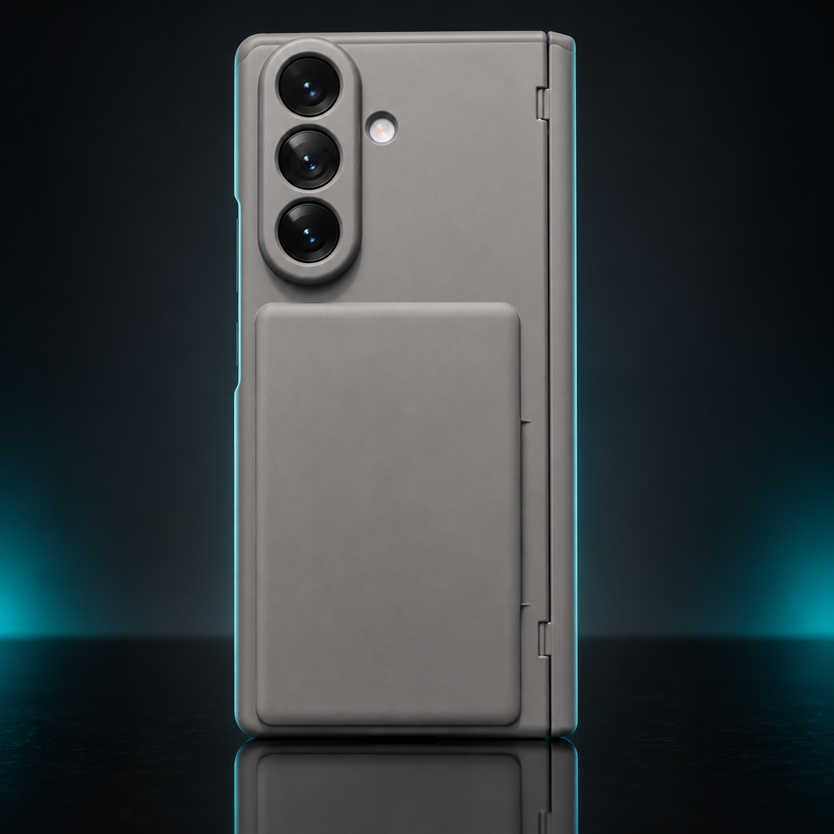 Samsung Galaxy Z Fold8 Ultra Full-Cover Case with Crystal Front & Card Holder
