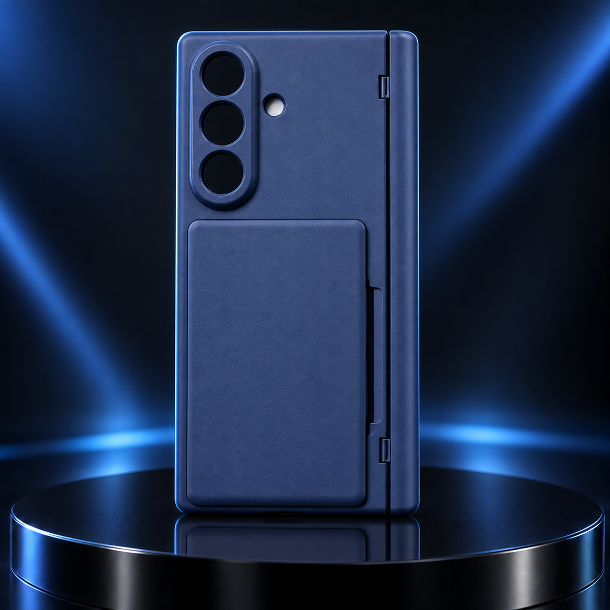 Samsung Galaxy Z Fold8 Ultra Full-Cover Case with Crystal Front & Card Holder