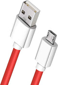 Micro USB Cable Type-B Connector 3.5A Fast Charging 2 Meter Red