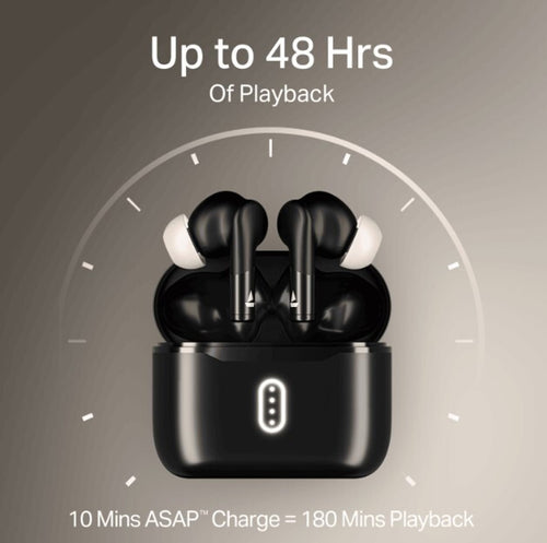 boAt Airdopes 141 Gen 2, 4 Mics ENx Tech,48H Battery,ASAP Charge,Low Latency,BT v5.4 Bluetooth Headset (Active Black, True Wireless)
