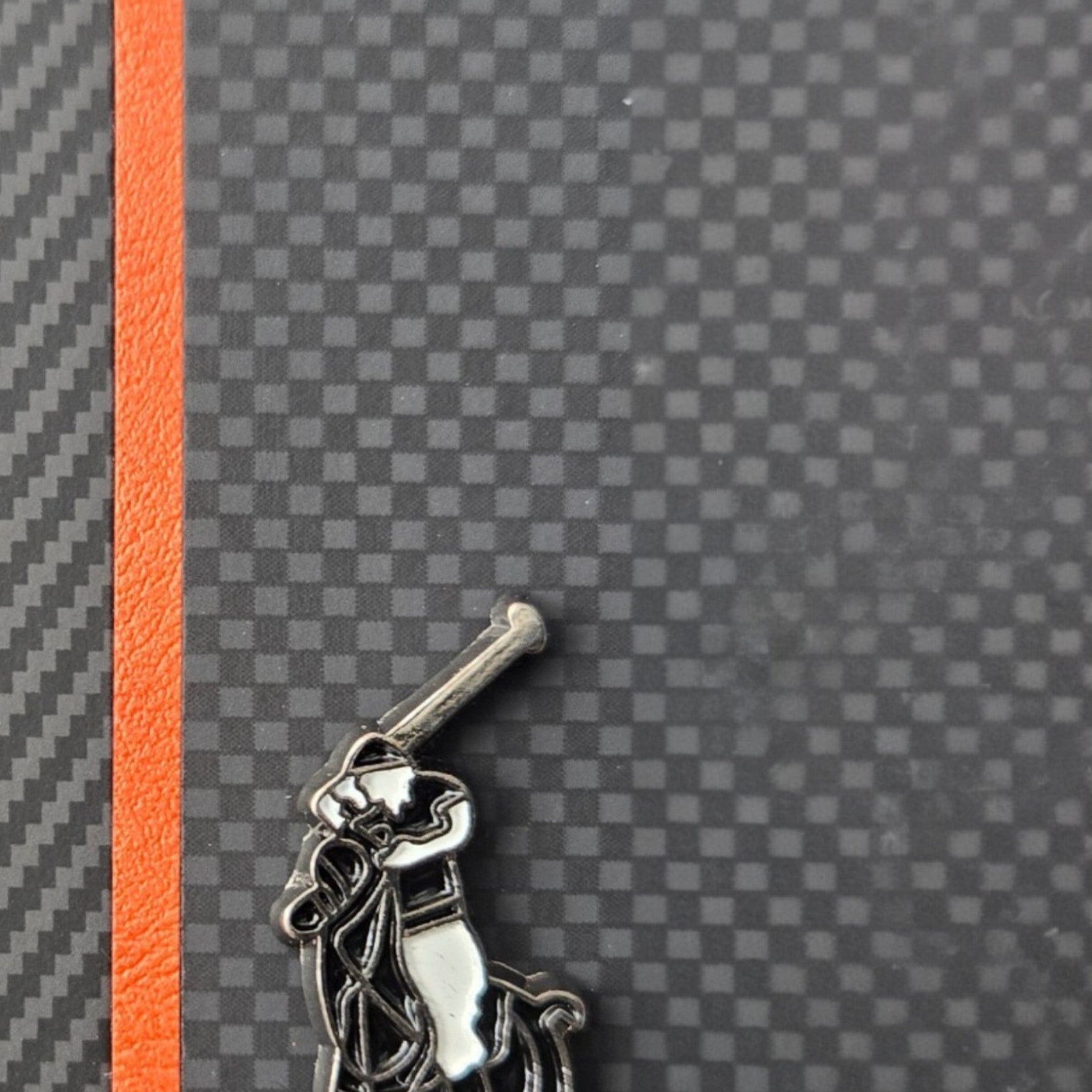 Premium Carbon Fiber Leather Texture Case  with Metal Polo Logo