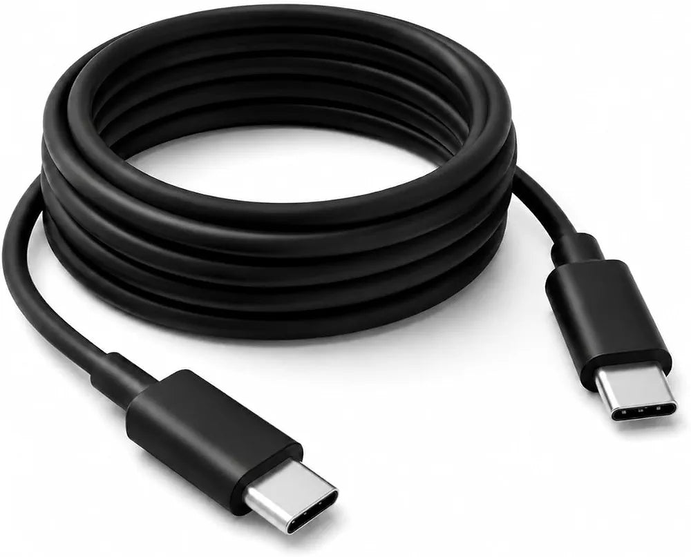 Fast Charging USB-C to USB-C Cable - 1 Meter Black