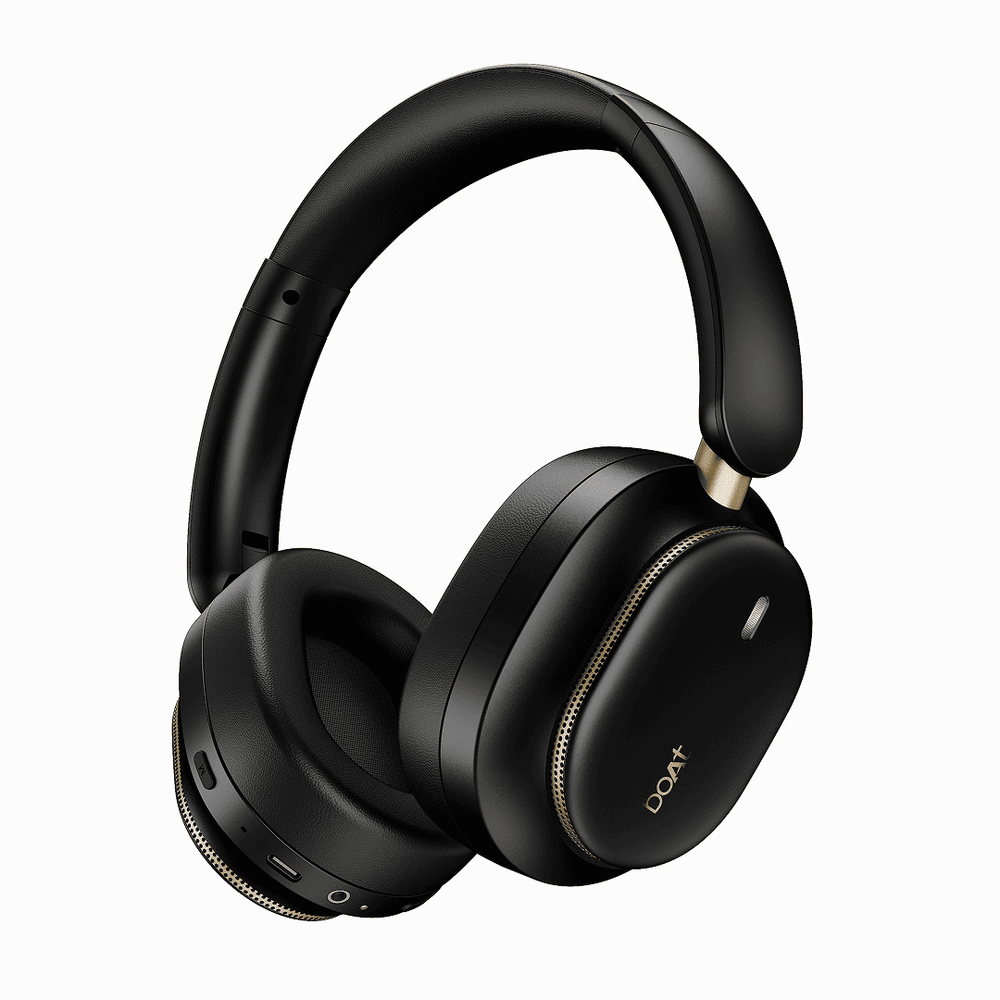 boAt Rockerz Plus 440,Dual Driver,80H Battery,BEAST Mode,ENx,BT v6.0,IPX4,ASAP Charge Bluetooth Headset (Pebble Black, On the Ear)